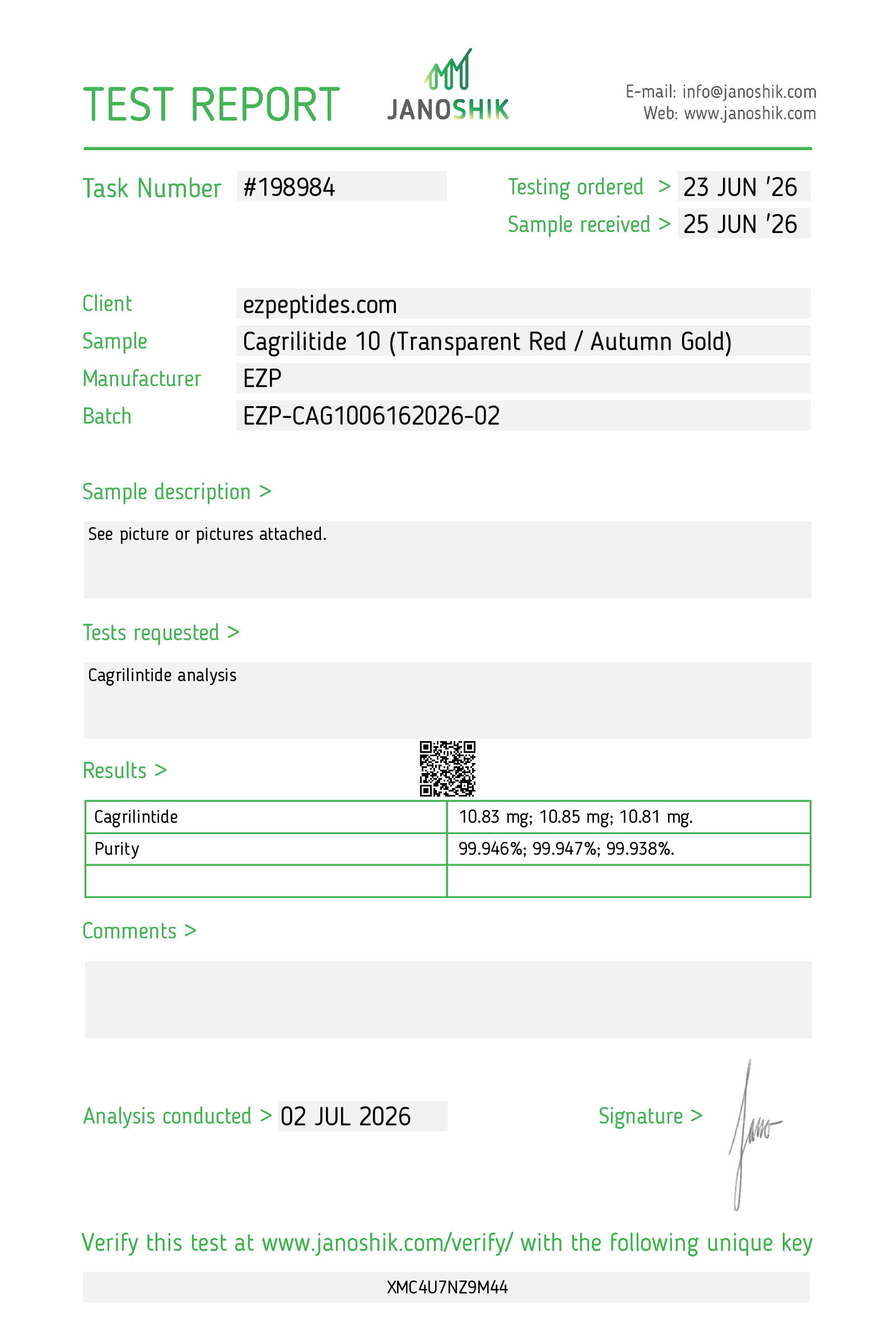 Cagrilintide 10mg 2 Cagrilintide 10mg - Image 2